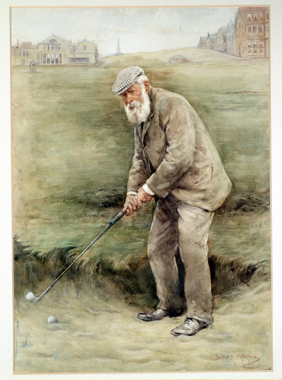 Tom Morris idősebb, brit golfozó, portré, 1910 alkotó: Unbekannt