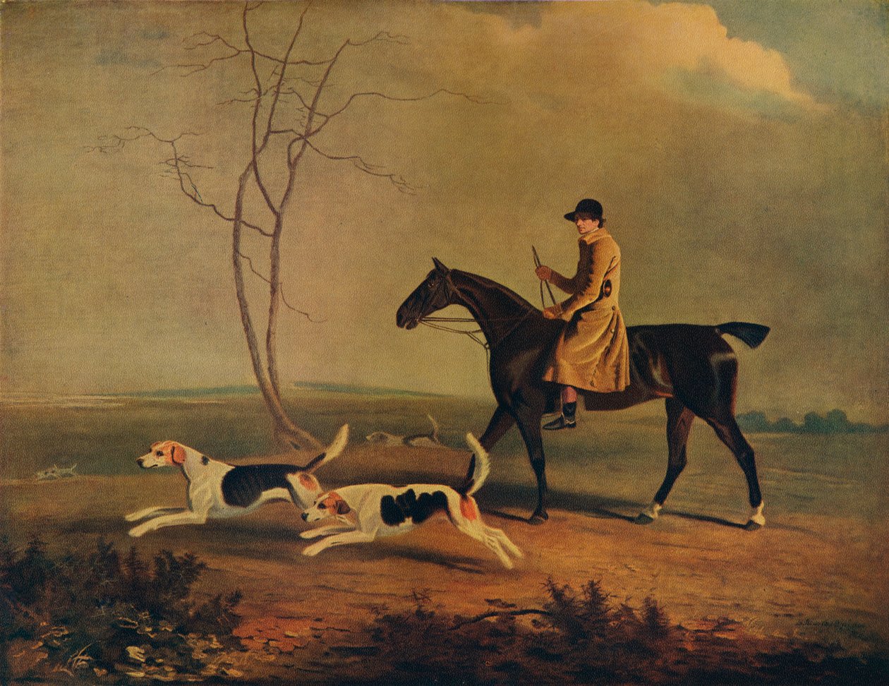 Tom Oldaker, a Berkley vadászkutyák vadásza, a Pickle-n, a kutyákkal, 1800, 1929 alkotó: Unbekannt