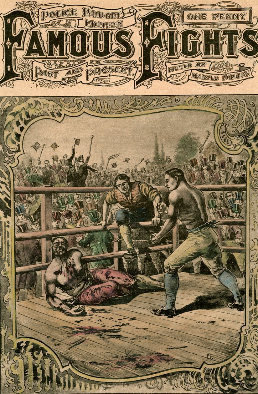 Tom Springs második harca Jack Langannal, 1824, a 19. század végén vagy a 20. század elején alkotó: Unbekannt