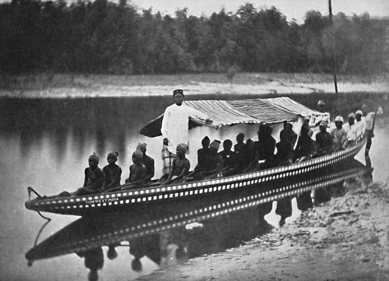 Tom West Indias kenu, New Calabar, Dél-Nigéria, 1912 alkotó: Unbekannt