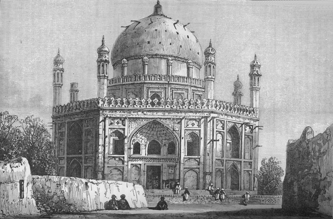 Ahmed Shah sírja, a Citadellával szomszédos, Candahar, 1880 alkotó: Unbekannt