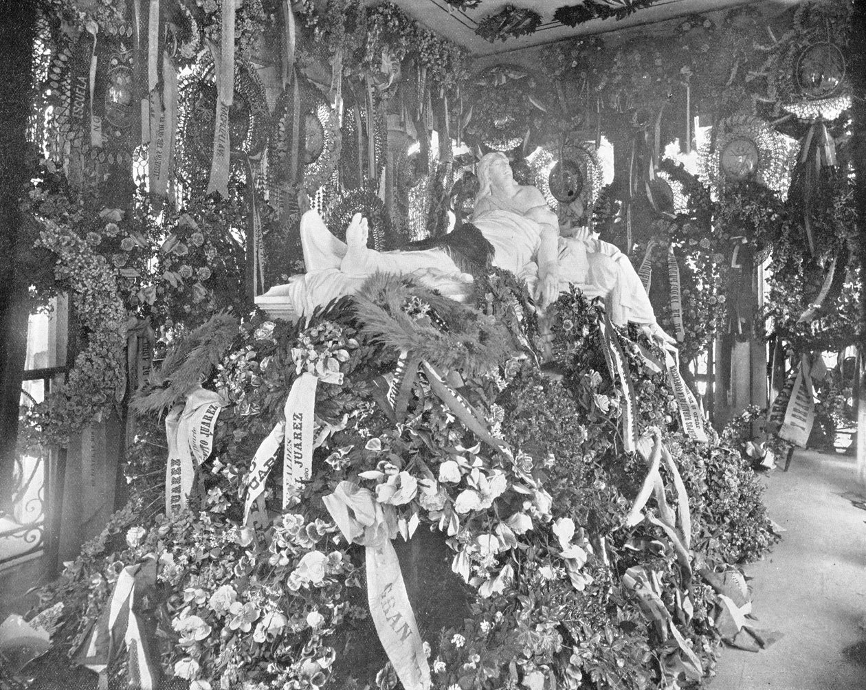 Juarez sírja, San Fernando temető, Mexikóváros, Mexikó, 1900 körül. alkotó: Unbekannt