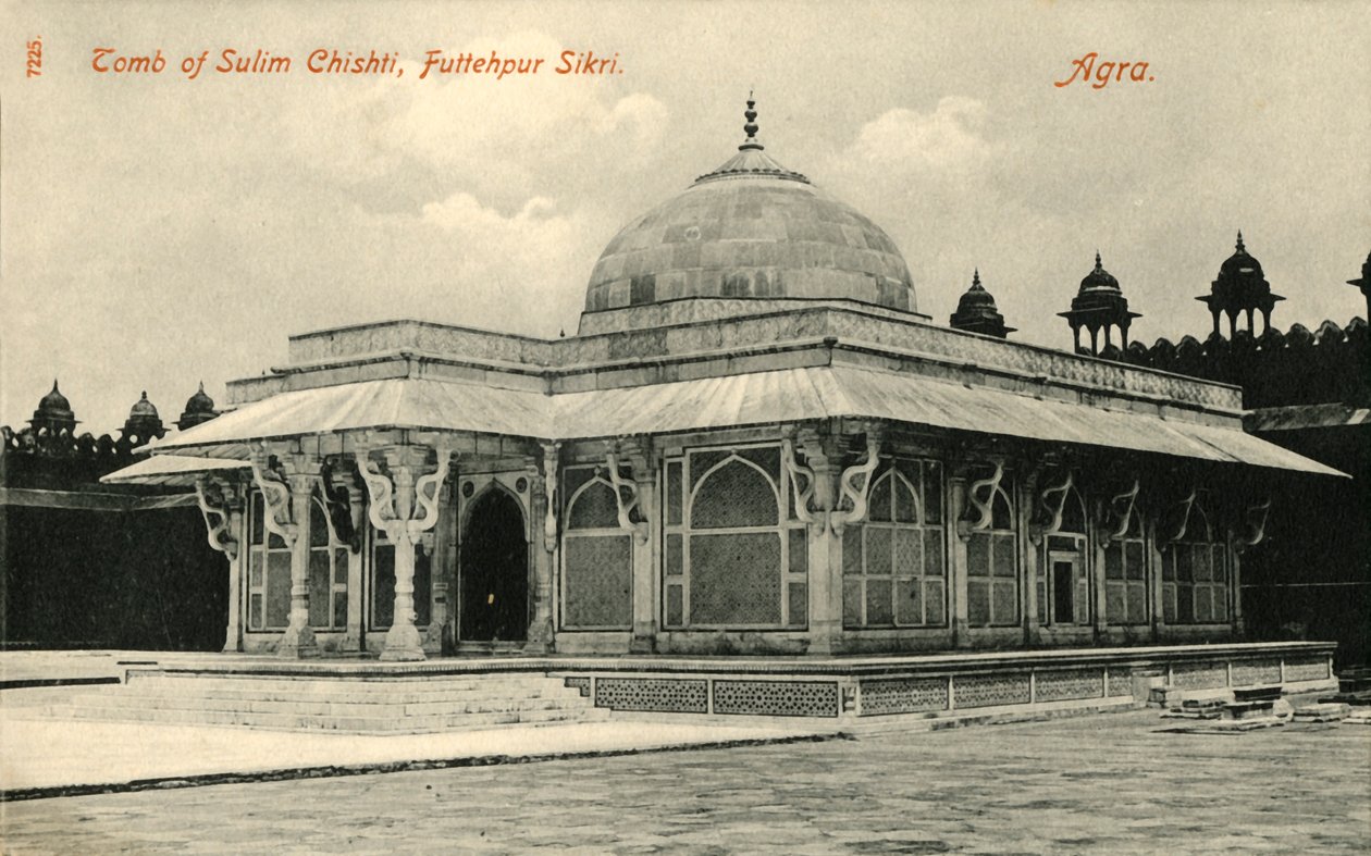 Salim Chishti hüvelykujja, Fatehpur Sikri. Agra. alkotó: Unbekannt