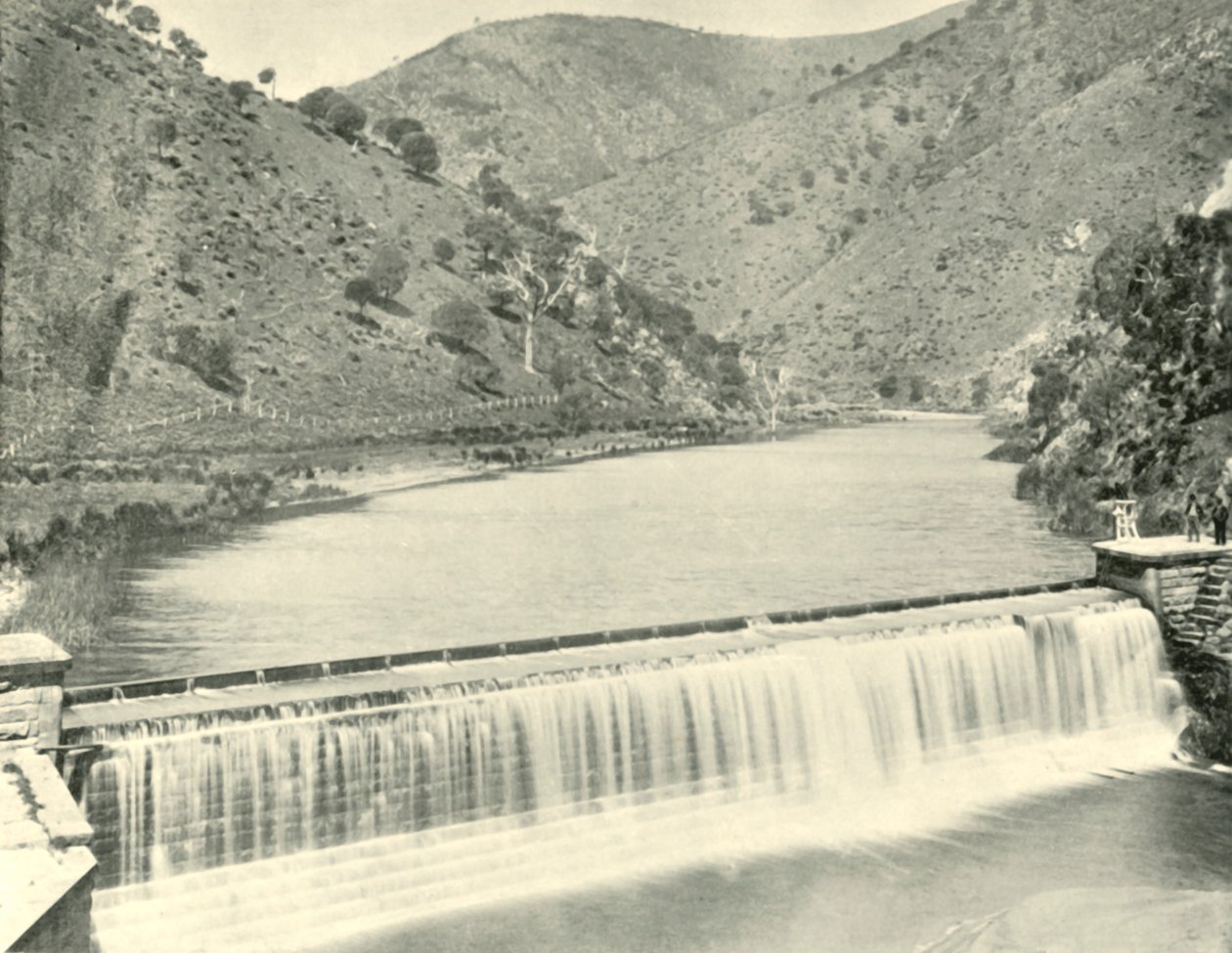 Torrens Weir, Adelaide, 1901. alkotó: Unbekannt