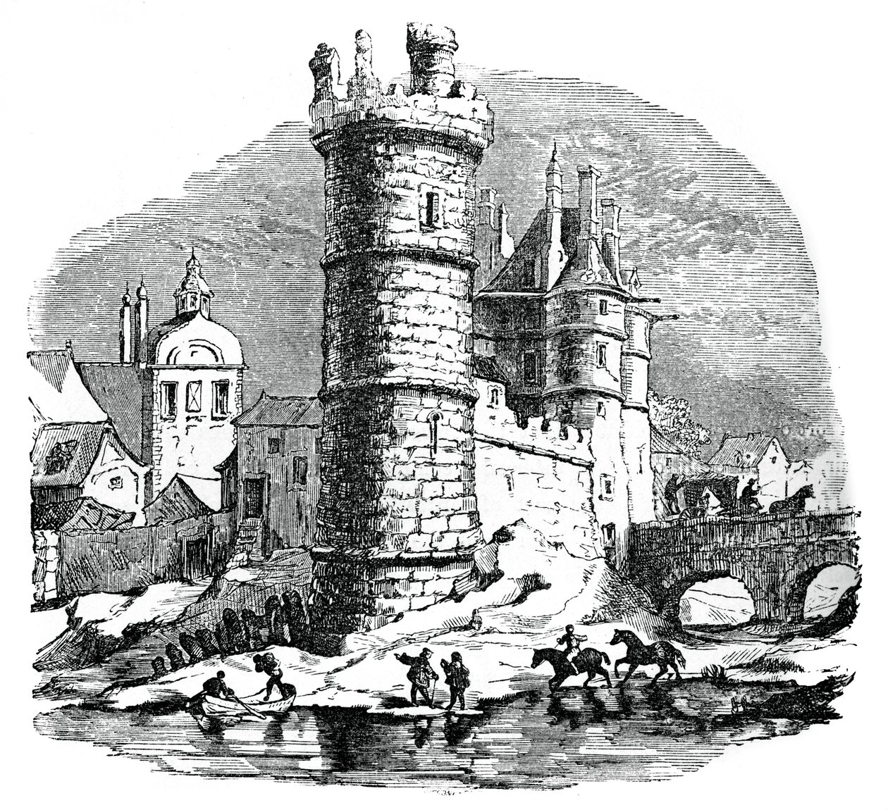 Tour de Nesle, Párizs, 17. század, 1870 alkotó: Unbekannt