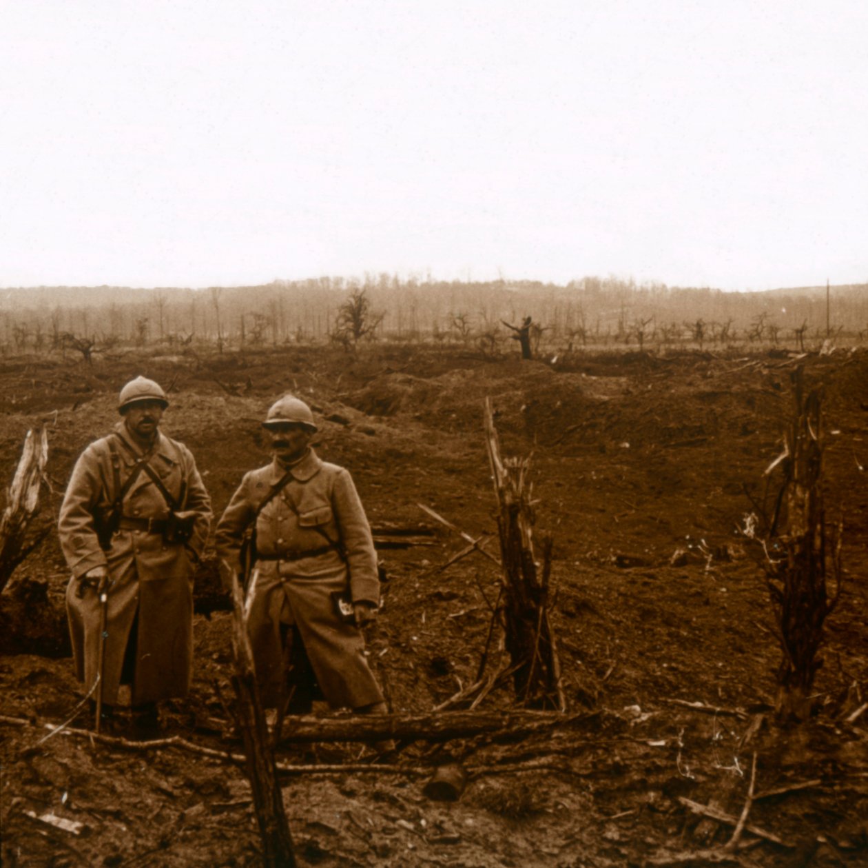 La Malmaison felé, Észak-Franciaország, 1914-c1918. alkotó: Unbekannt