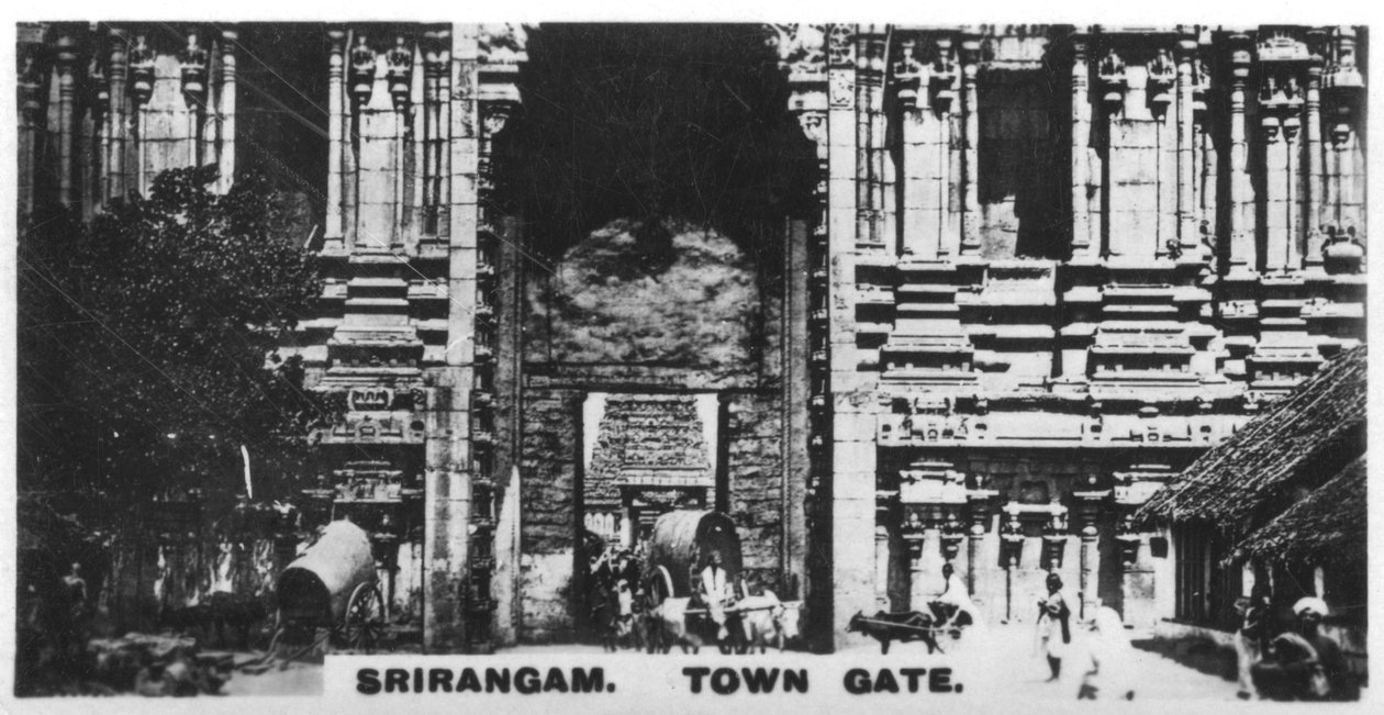 Városkapu, Srirangam, India, 1925 alkotó: Unbekannt