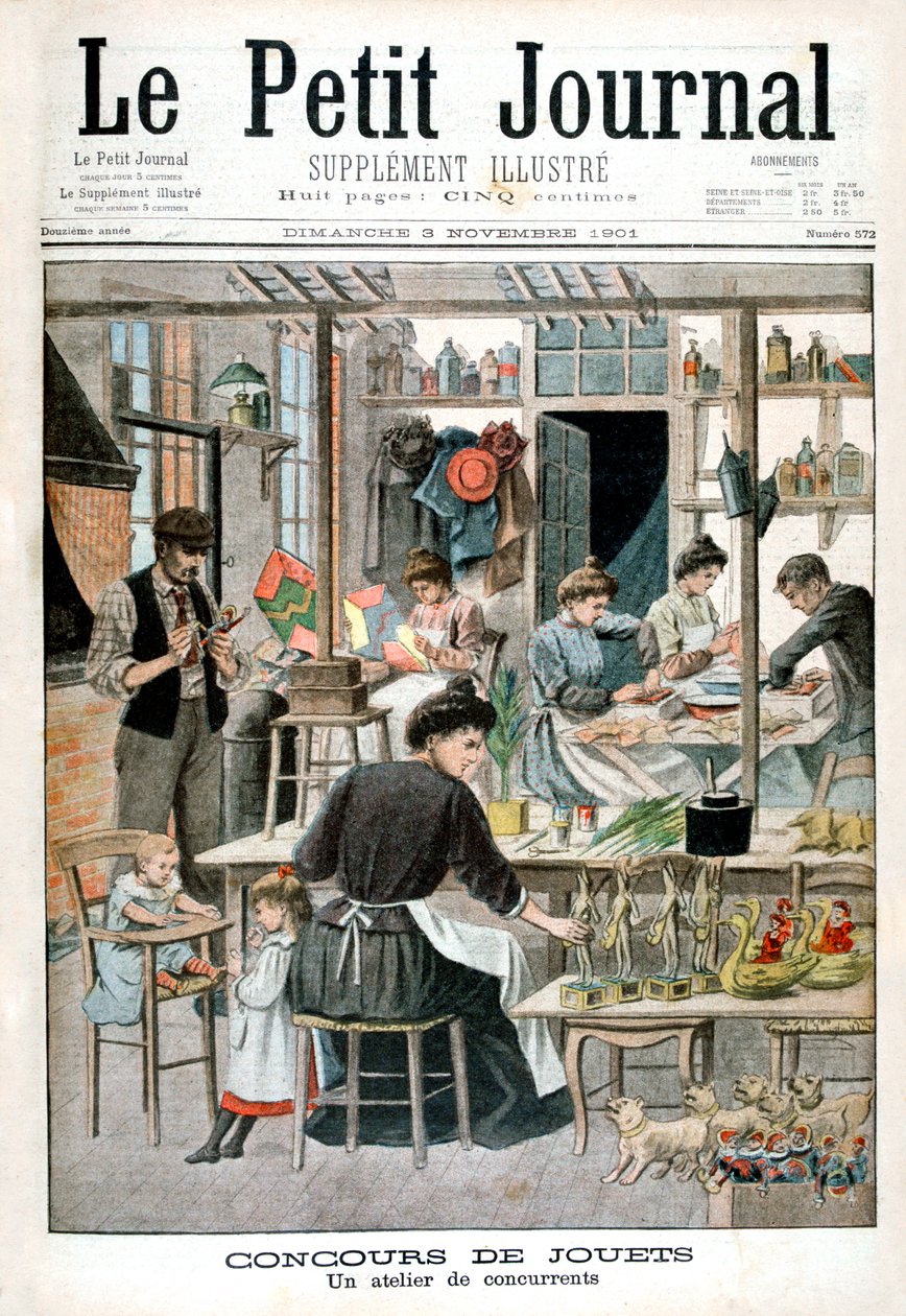 Játékkészítő verseny: versenyzők műhelye, 1901 alkotó: Unbekannt