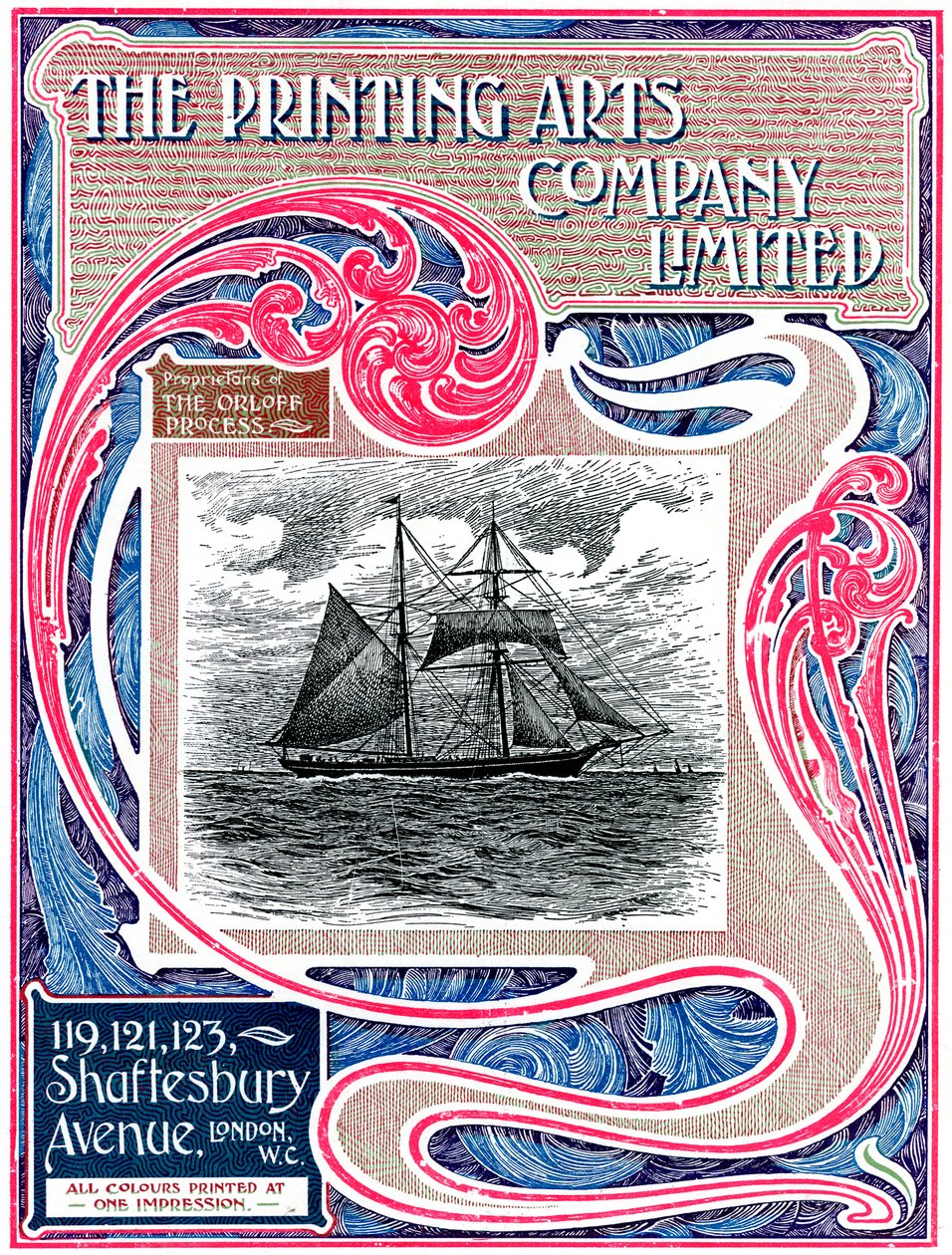 A The Printing Arts Company Limited kereskedelmi hirdetése, London, 1902-1903 alkotó: Unbekannt