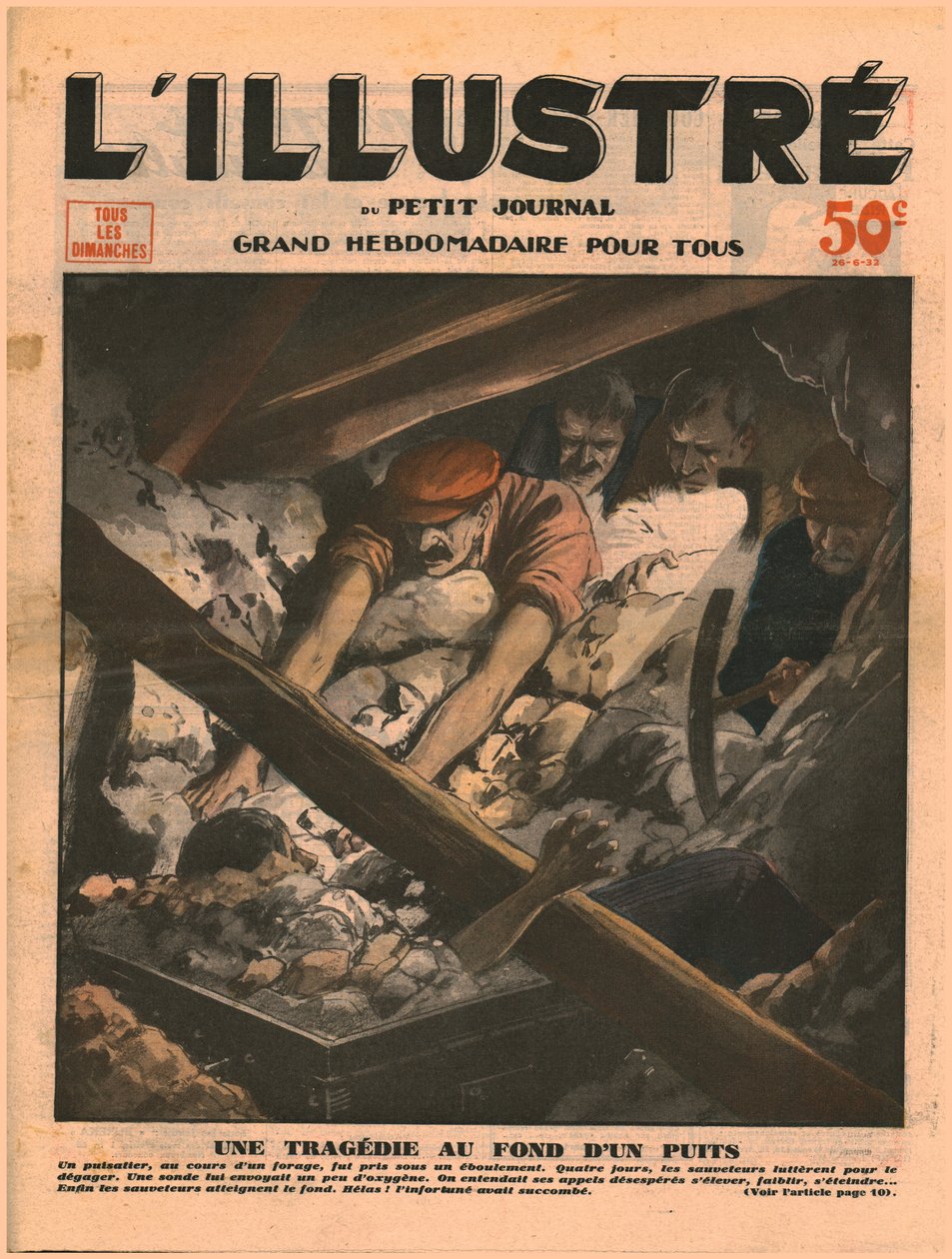 Tragédia egy kút fenekén, 1932. alkotó: Unbekannt