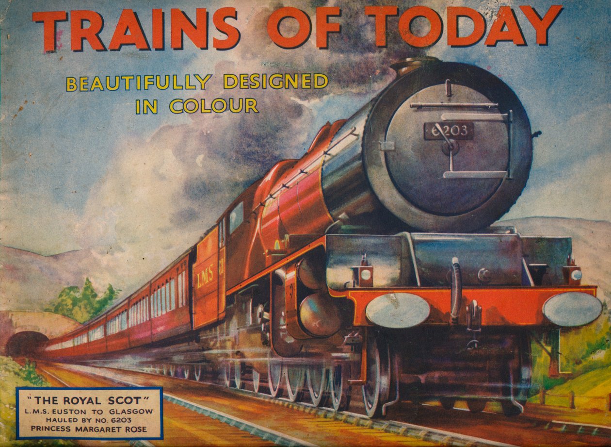 A mai vonatok: The Royal Scot, L.M.S. Euston Glasgow-ba, 1940 alkotó: Unbekannt