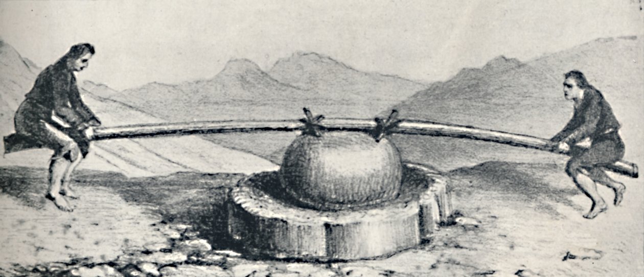 Trapiche vagy malom, használt a Lavaderos vagy Gold Washings, c1826, 1911 alkotó: Unbekannt