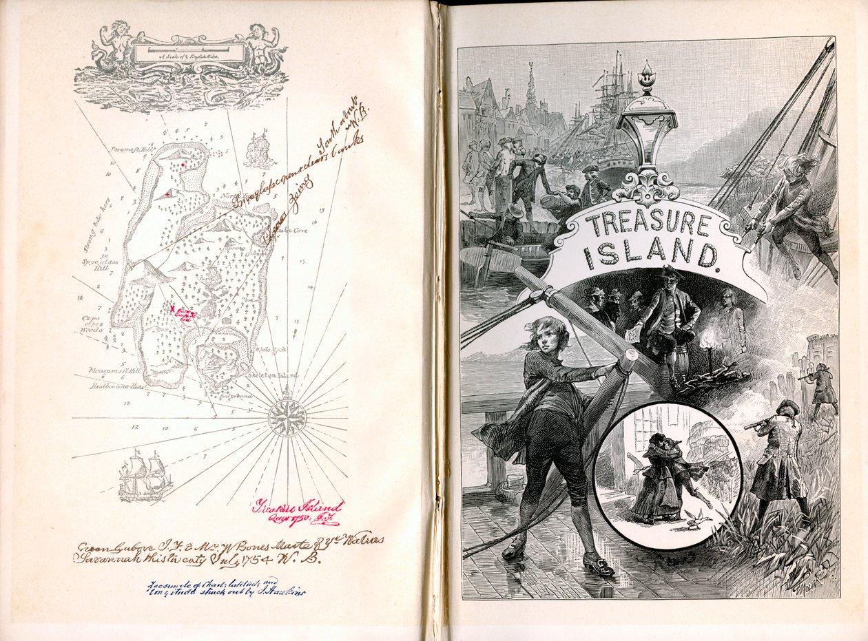 Kincses sziget, Robert Louis Stevenson, 1886 alkotó: Unbekannt
