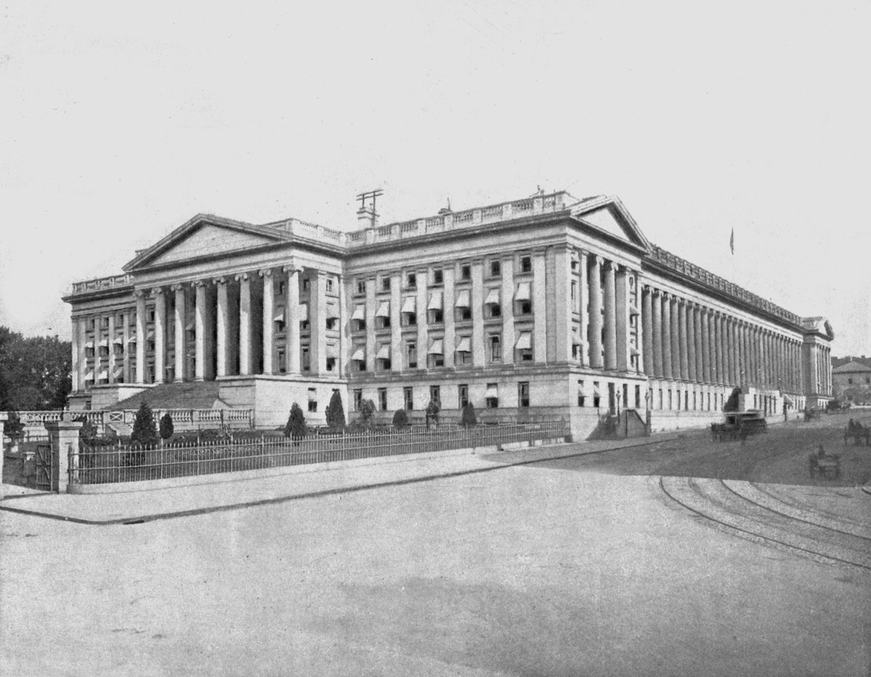 Treasury Building, Washington DC, USA, 1900. alkotó: Unbekannt