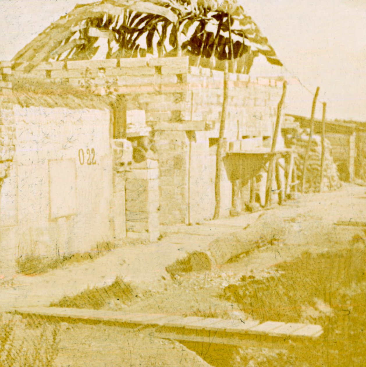 Árkok, Pervijze, Flandria, Belgium, c1914-c1918 alkotó: Unbekannt