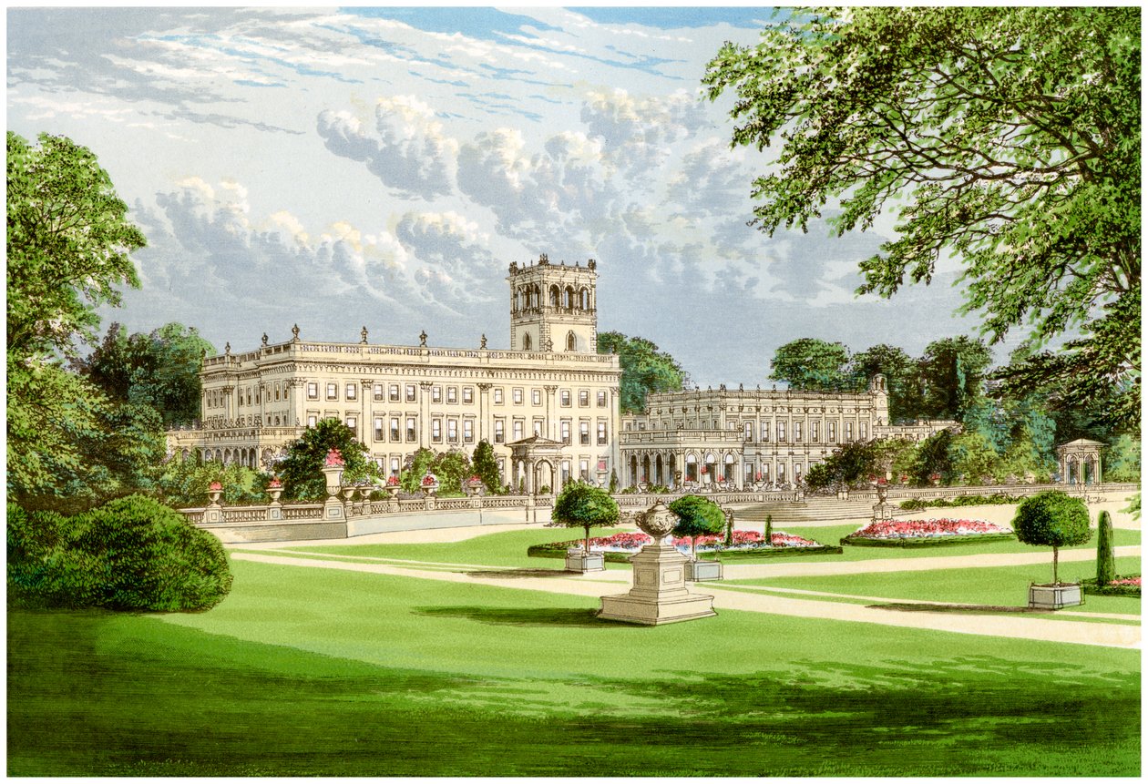 Trentham Hall, Staffordshire, Sutherland hercegének otthona, 1880 alkotó: Unbekannt