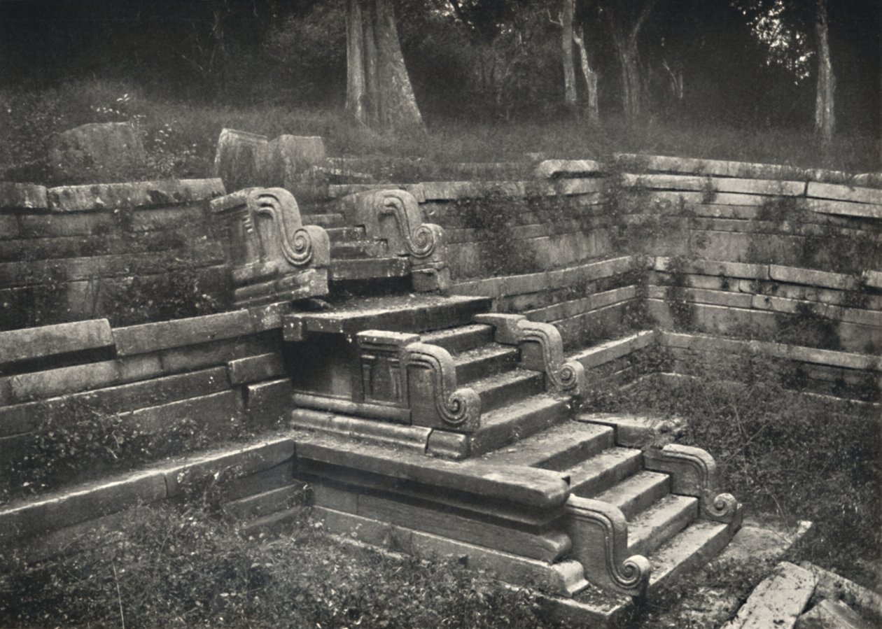 Lépcső egy tégla fürdőtóban, Anuradhapura, 1926 alkotó: Unbekannt