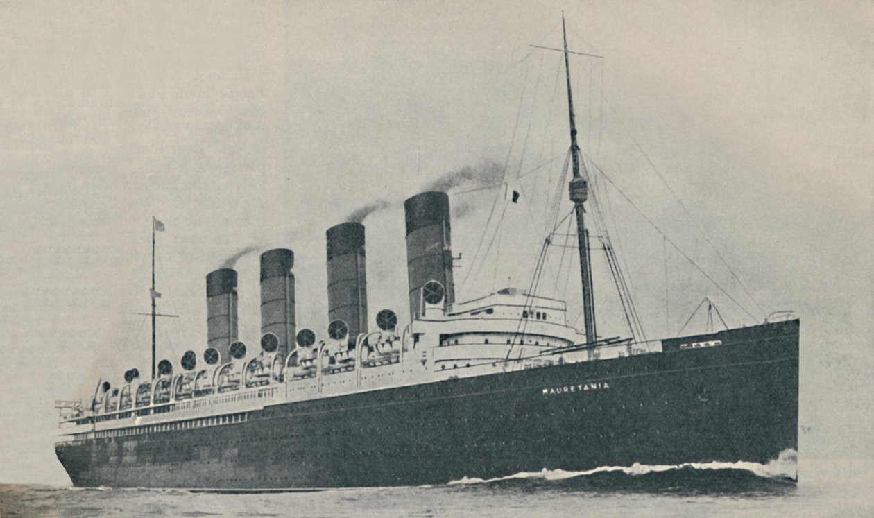 Húsz éve diadalmaskodott. A Mauretania, 1907-ben, 1927-ben, 1936-ban épült alkotó: Unbekannt