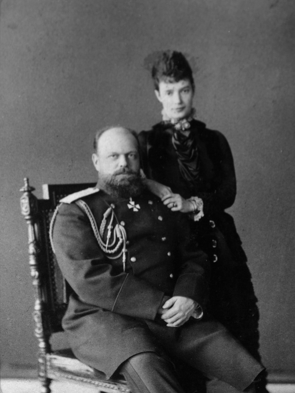 III. Sándor cár és Mária Fjodorovna orosz cárnő, 1880-as évek alkotó: Unbekannt