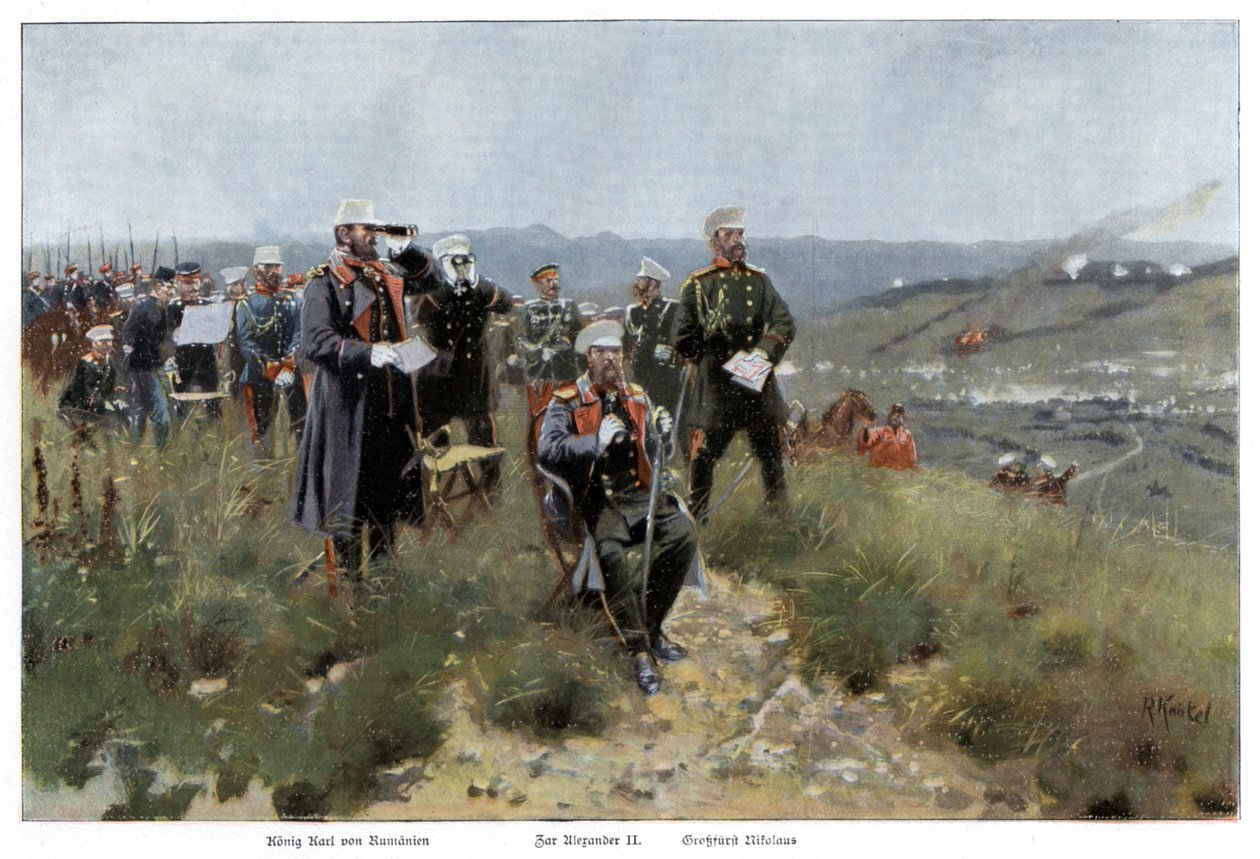 II. Sándor orosz cár és munkatársai, 1900 alkotó: Unbekannt