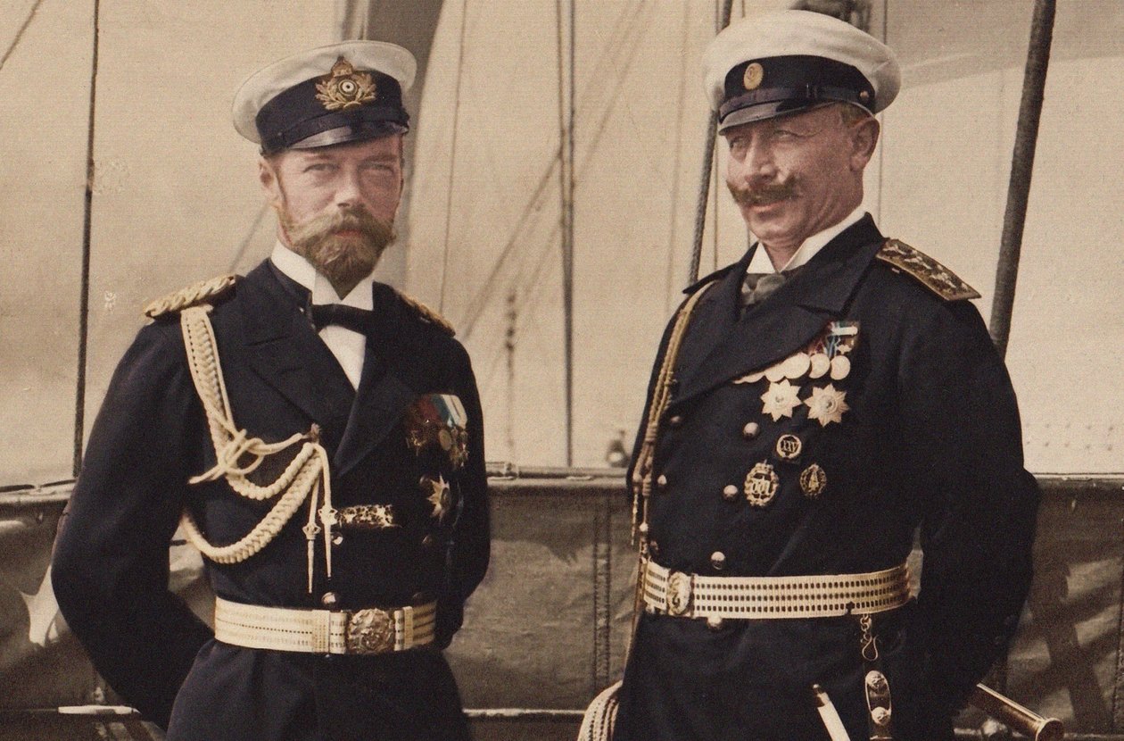 Miklós cár és II. Vilmos császár Björköben, 1905. alkotó: Unbekannt