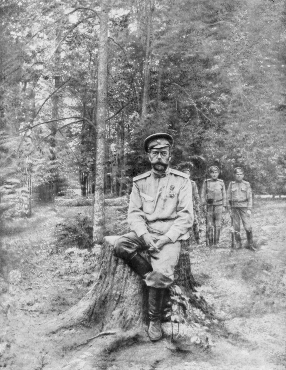 Miklós cár száműzetésben, Tobolszkban, Szibériában, 1917. augusztus 13 alkotó: Unbekannt