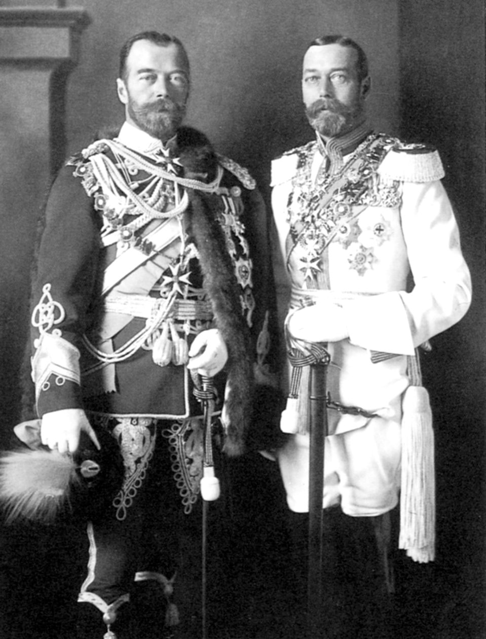 Miklós orosz cár és V. György egyesült királyságbeli cár, 1913 alkotó: Unbekannt