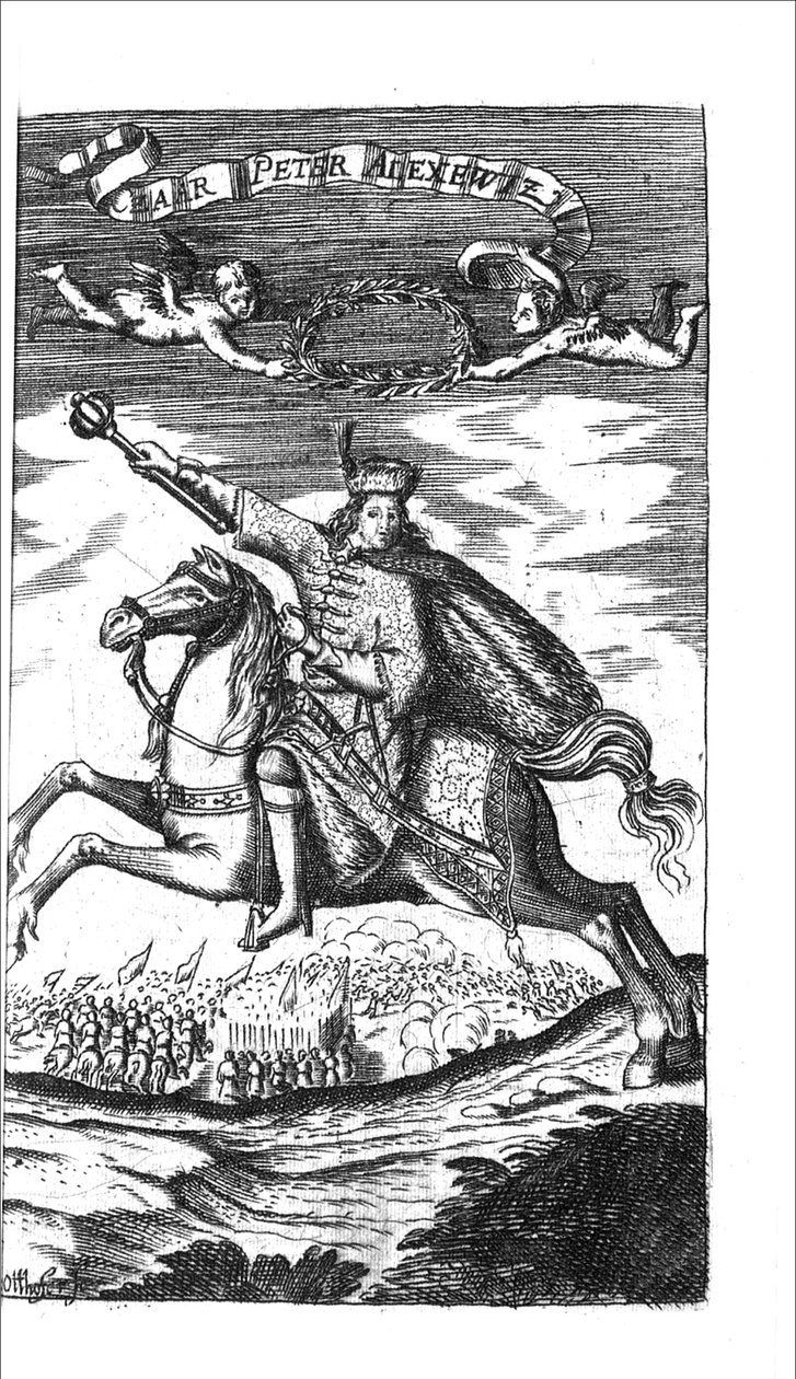 I. Alekszejevics Péter cár a Georg Adam Schleissing Derer beiyden Czaarentől a Reusslandban, Ivan és Peter Aleksewiz, 1693 alkotó: Unbekannt