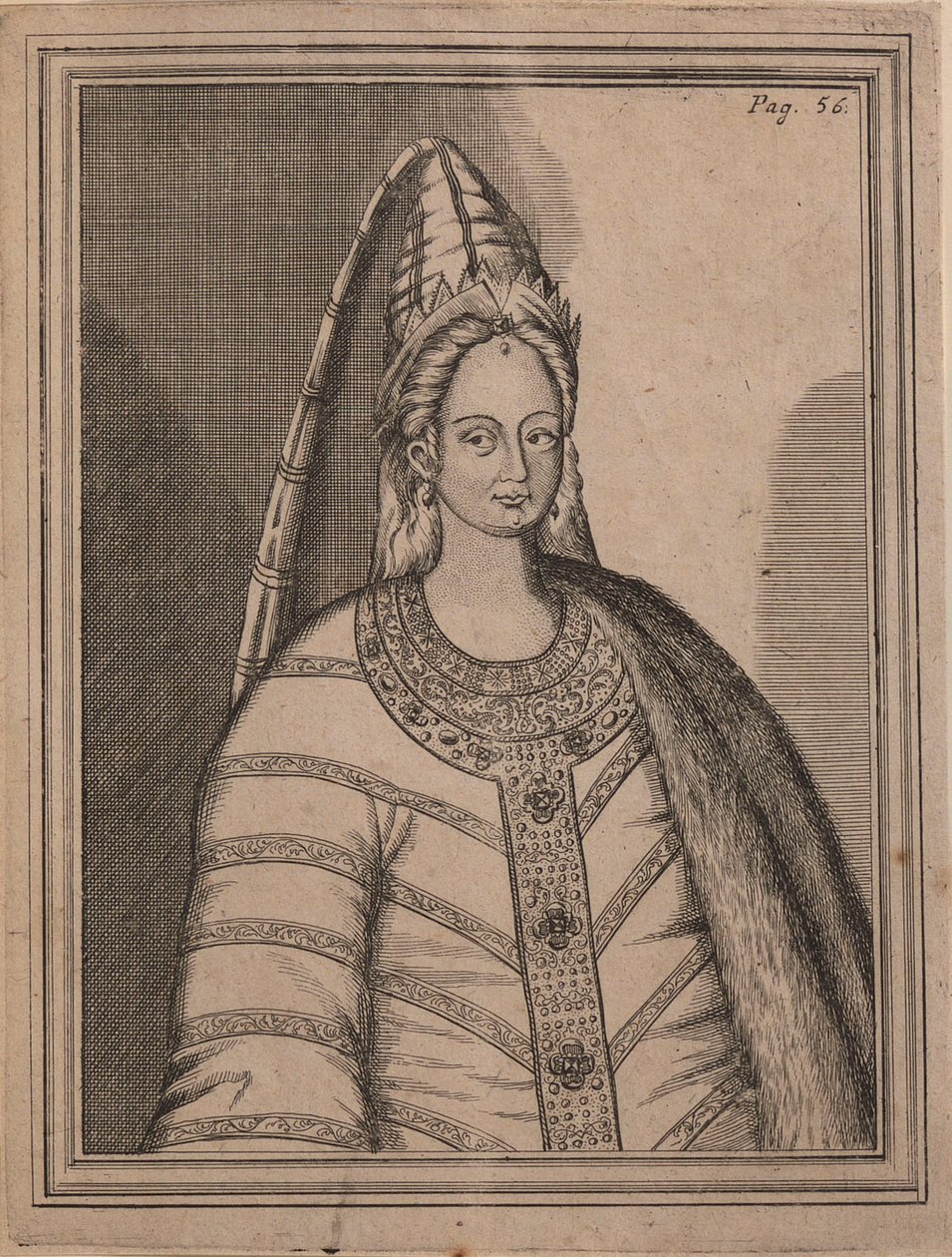Irina Godunova cárnő 1557-1603, I. Feodor orosz cár felesége. alkotó: Unbekannt