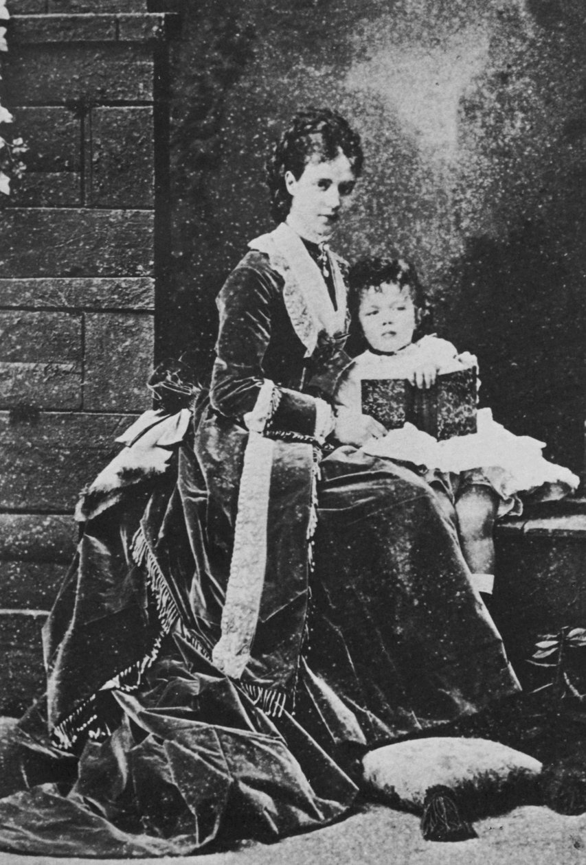 Marija Fedorovna orosz cárnő és Miklós cár, c1873 alkotó: Unbekannt