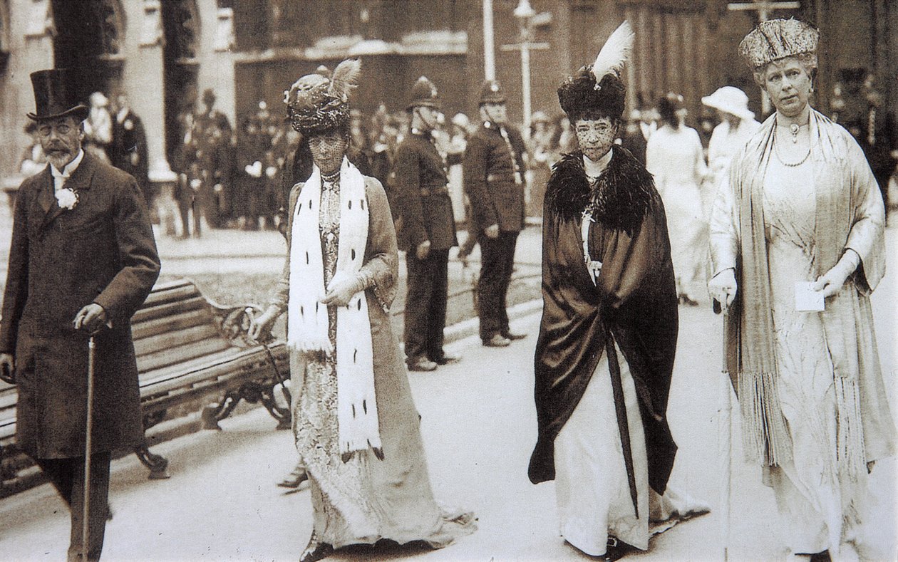 Maria Fedorovna orosz cárnő Nagy-Britanniában látogat, 1890-es években alkotó: Unbekannt