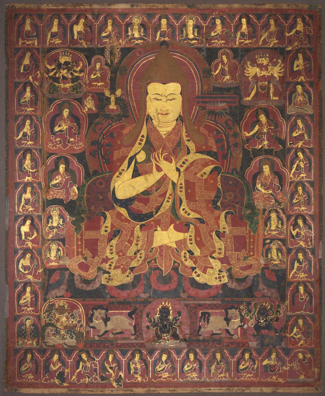 Tsong Khapa, a Geluk Rend alapítója, c. 1440-1470. alkotó: Unbekannt