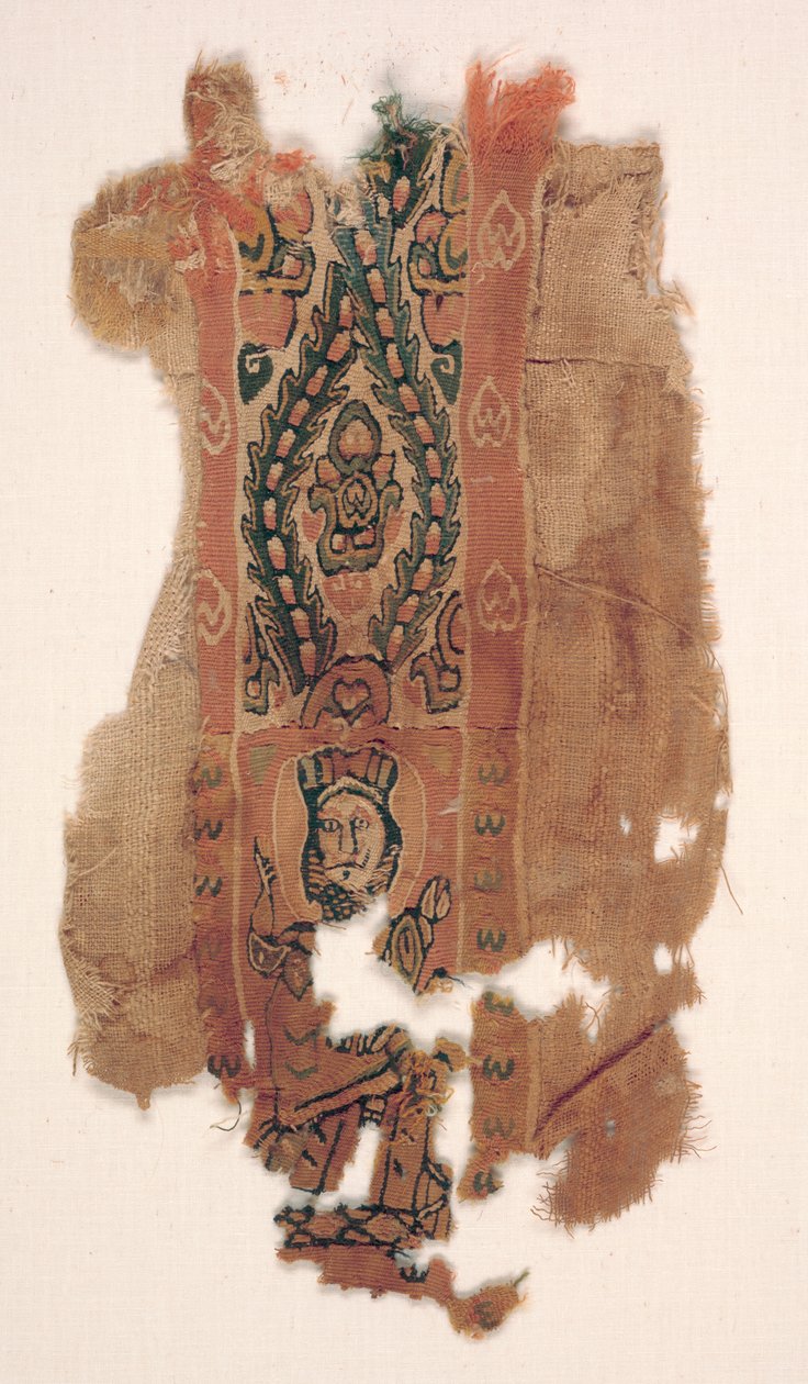Tunikadísz egy szent részével, c. 600-700-as évek. alkotó: Unbekannt