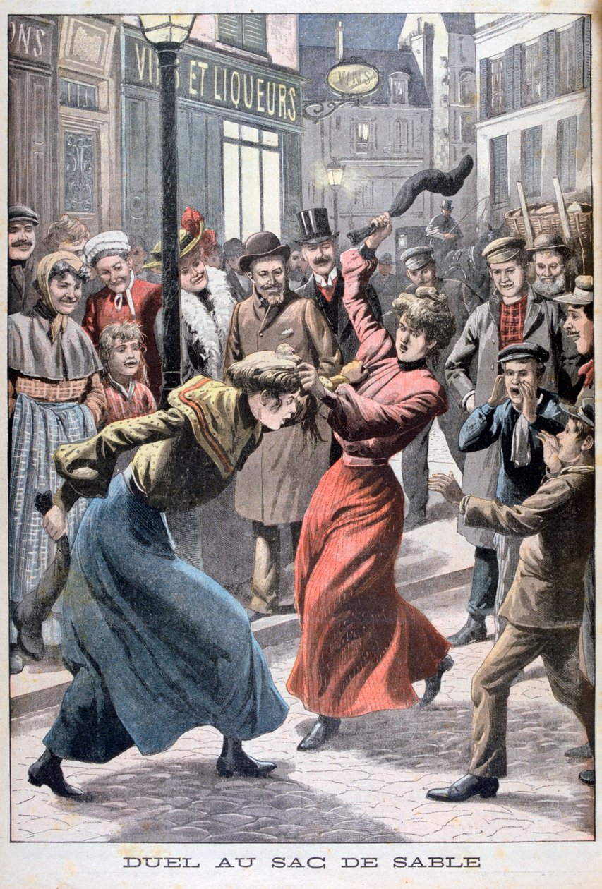Két nő harcol homokzsákokkal, 1903 alkotó: Unbekannt