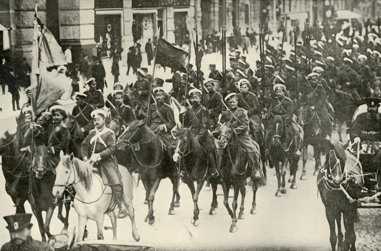 Az orosz lovasság típusai, 1919. alkotó: Unbekannt