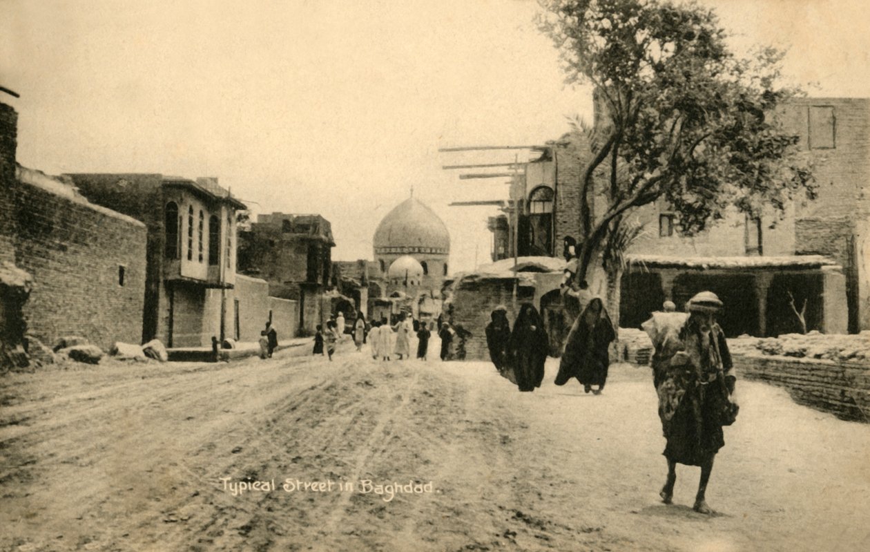 Tipikus utca Bagdadban, 1918-c1939. alkotó: Unbekannt