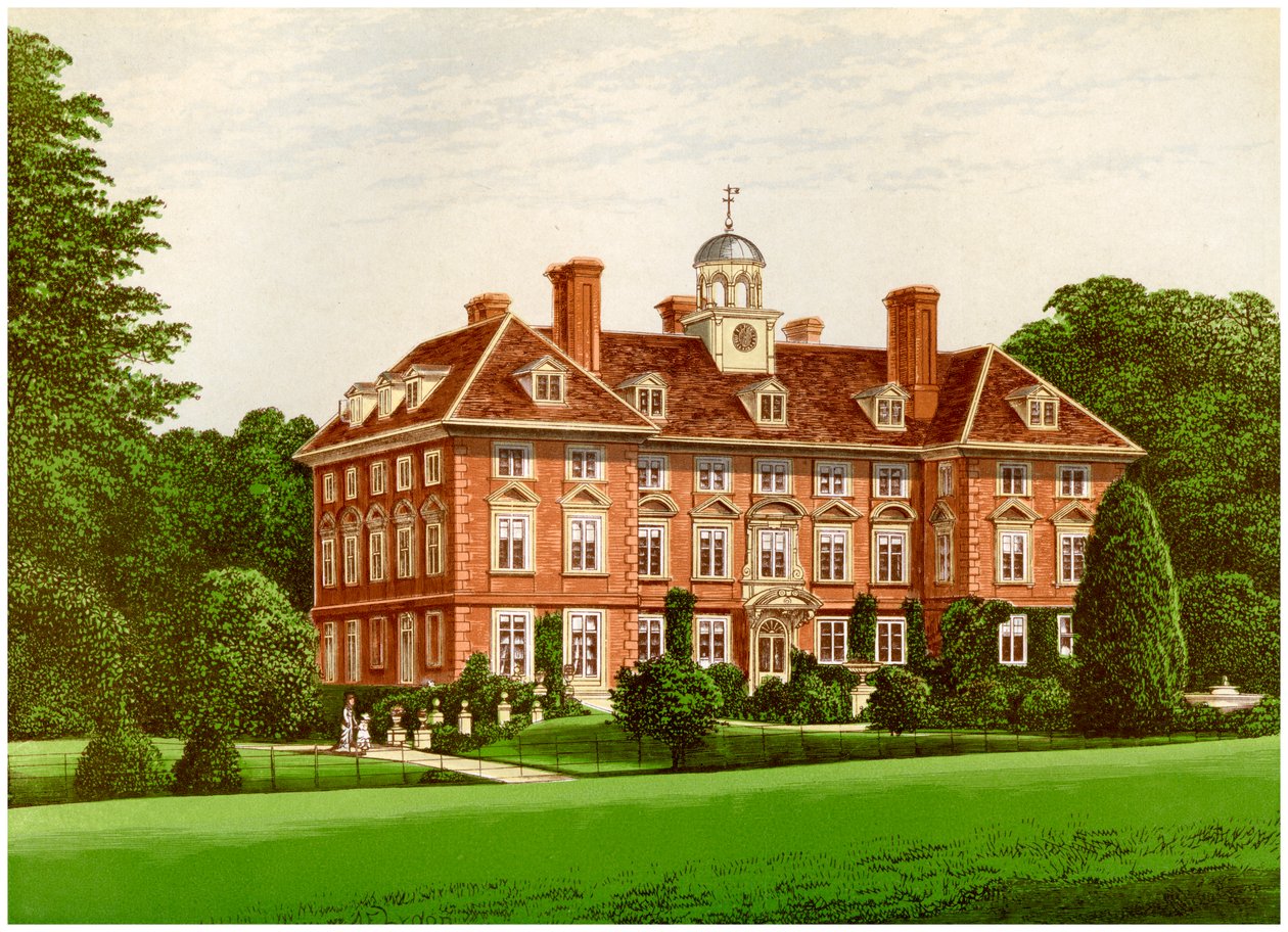 Tyttenhanger Park, Hertfordshire, Caledon grófnőjének otthona, 1880 alkotó: Unbekannt