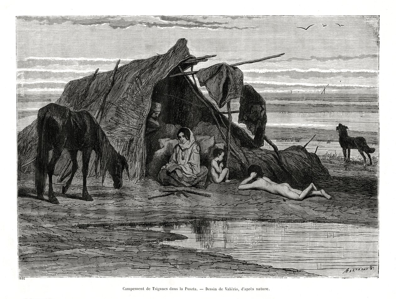 Tziganes táborozás a Pusztán, 1886 alkotó: Unbekannt