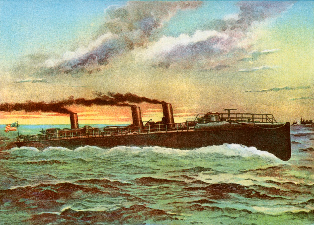 USS Porter, amerikai torpedócsónak, 1898 alkotó: Unbekannt