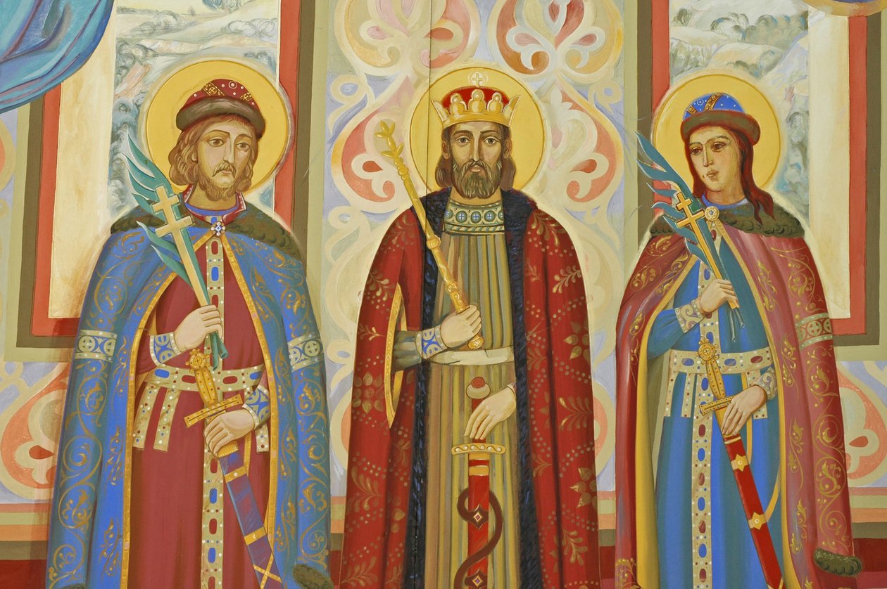 Ukrajna, Kijev, Szent Mihály ortodox kolostor (orig1108, rekonstrukció 2001), külső freskó alkotó: Unbekannt