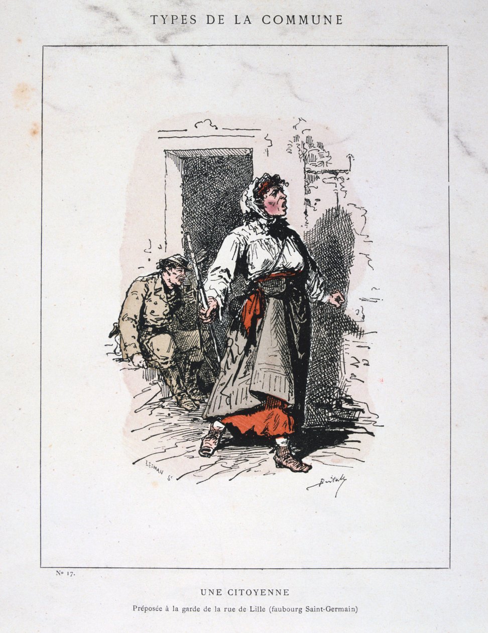 Egy polgár, Párizs Kommün, 1871. alkotó: Unbekannt