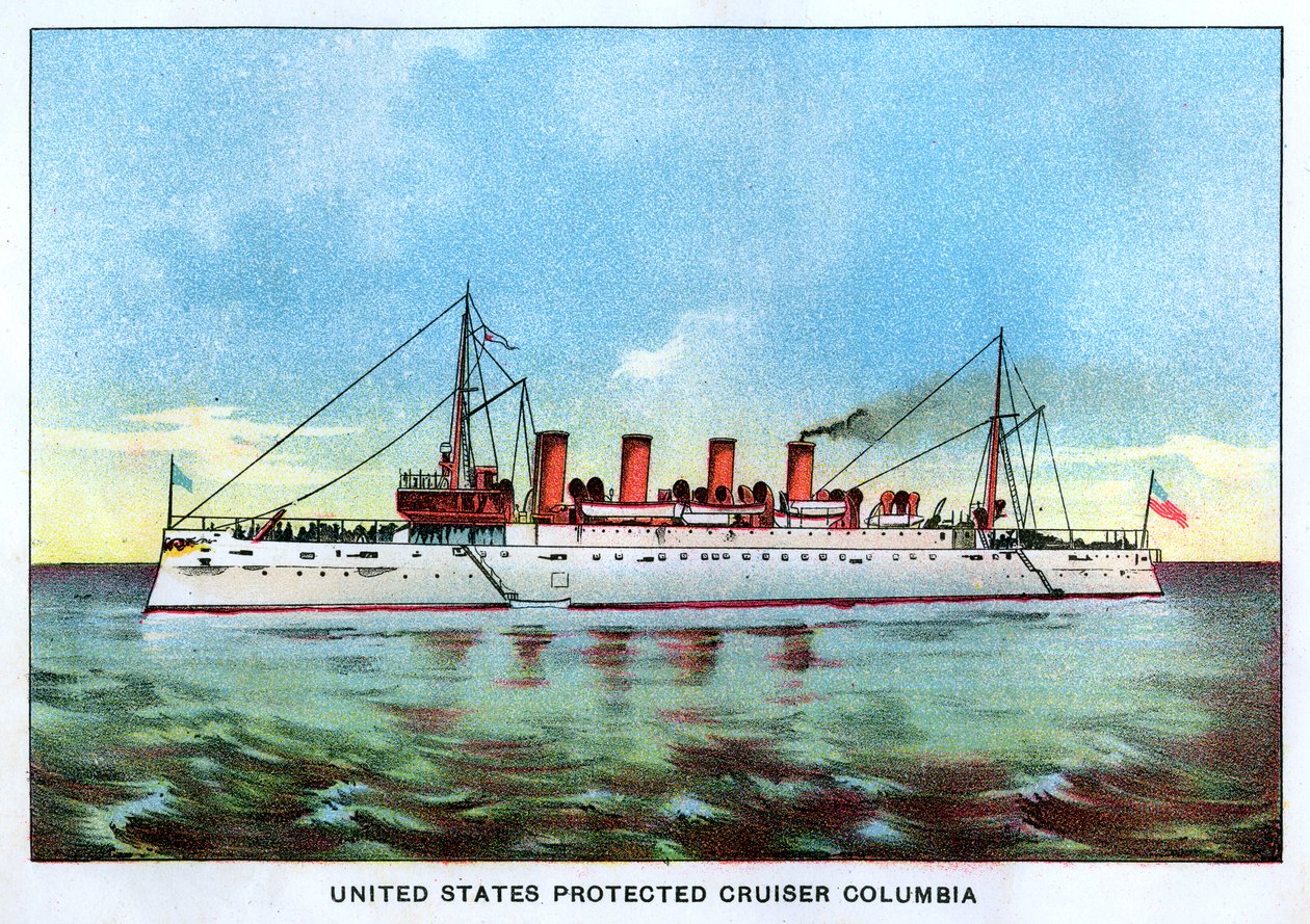 Egyesült Államok védett Cruiser Columbia, 1890-es évek alkotó: Unbekannt