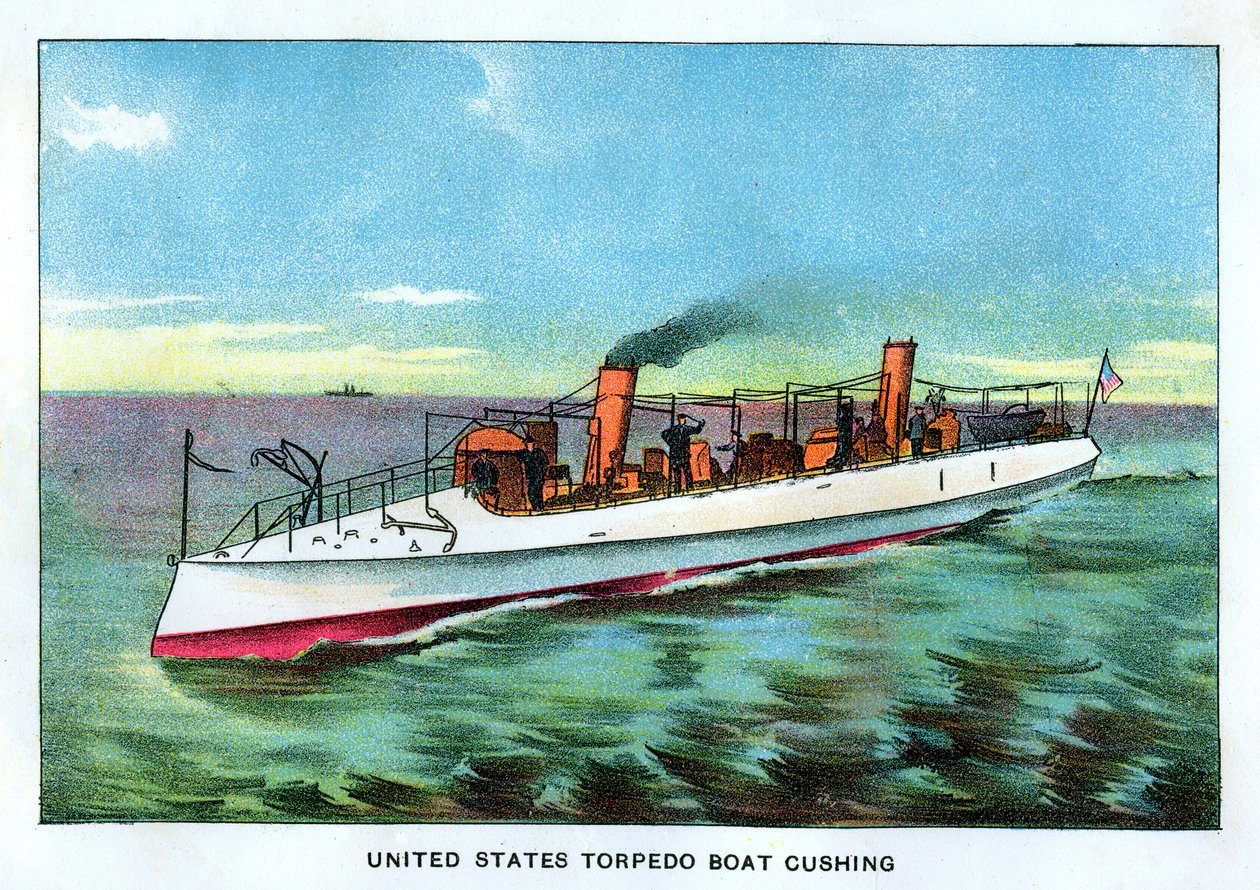 Amerikai Egyesült Államok torpedócsónak, Cushing, 1890-es évek alkotó: Unbekannt