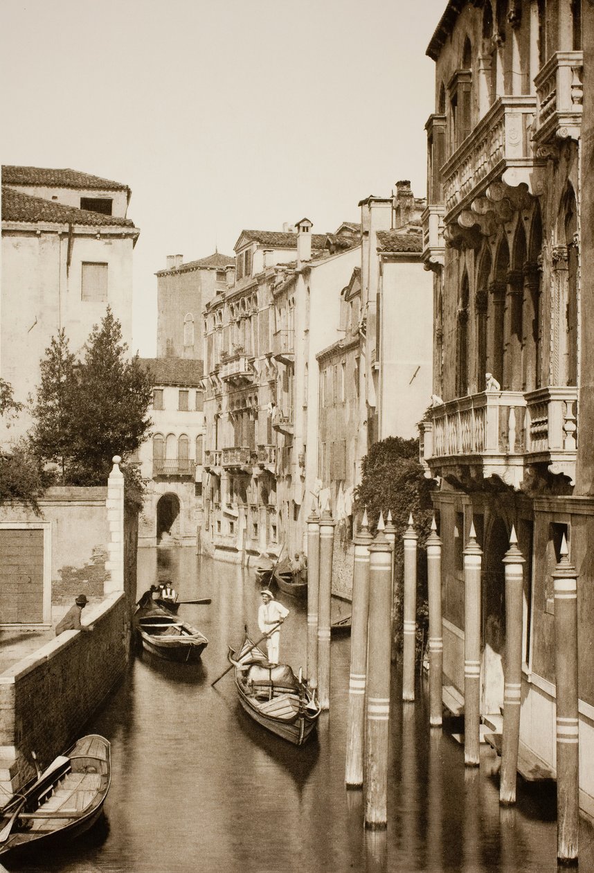 Cím nélkül II 41, c. 1890. [Gondola a csatornán, Velence]. alkotó: Unbekannt