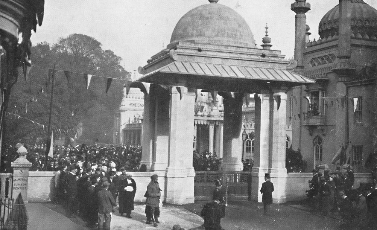 Az indiai emlékkapu leleplezése Patiala maharadzsa által, 1921. október 26-án, 1939. alkotó: Unbekannt