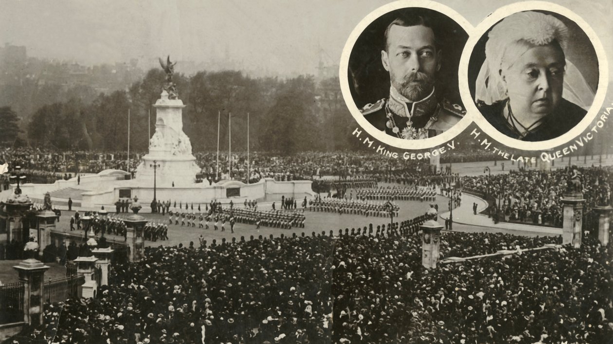 A Victoria Memorial leleplezése, London, 1911. május 16. alkotó: Unbekannt