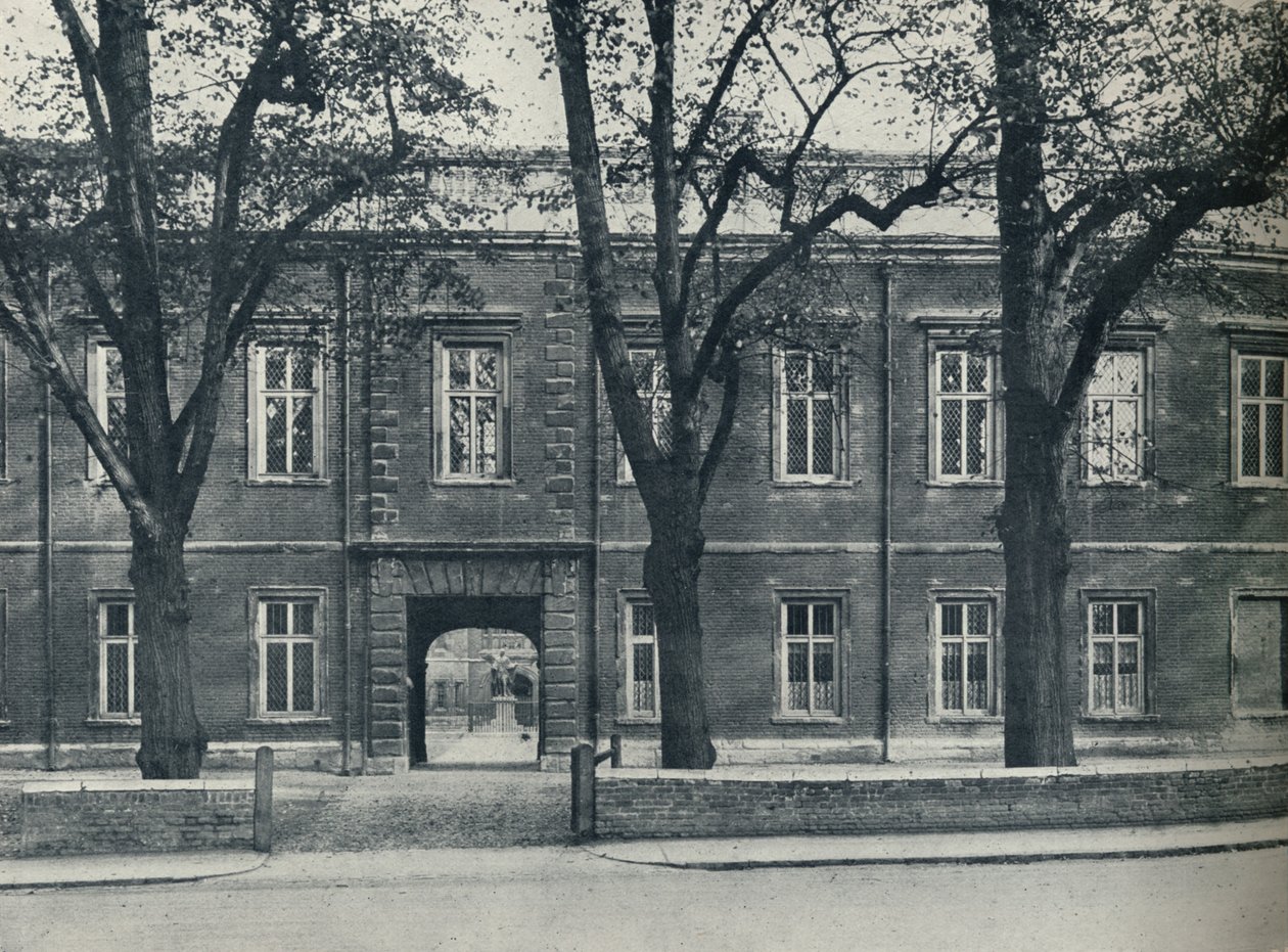 Felső iskola, betekintés az iskola udvarába, 1926 alkotó: Unbekannt