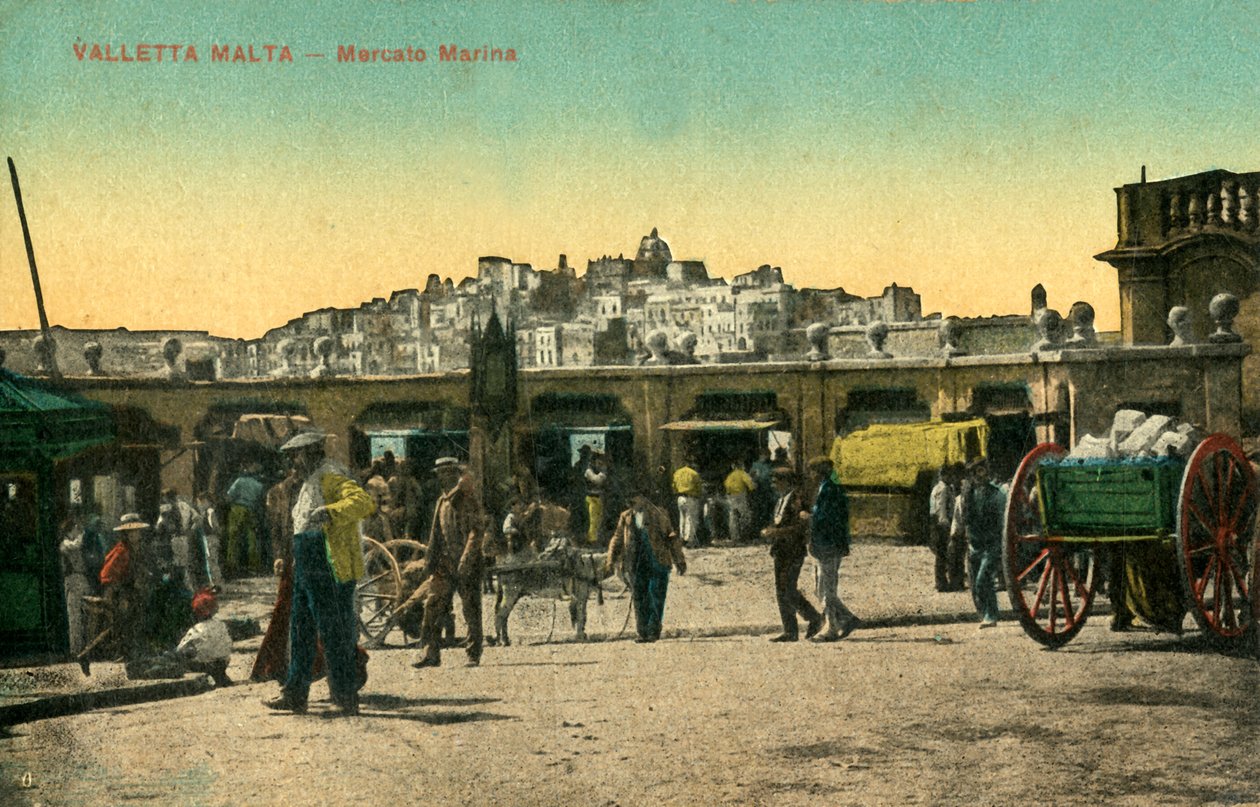 Valletta Málta – Mercato Marina, c1918-c 1939. alkotó: Unbekannt