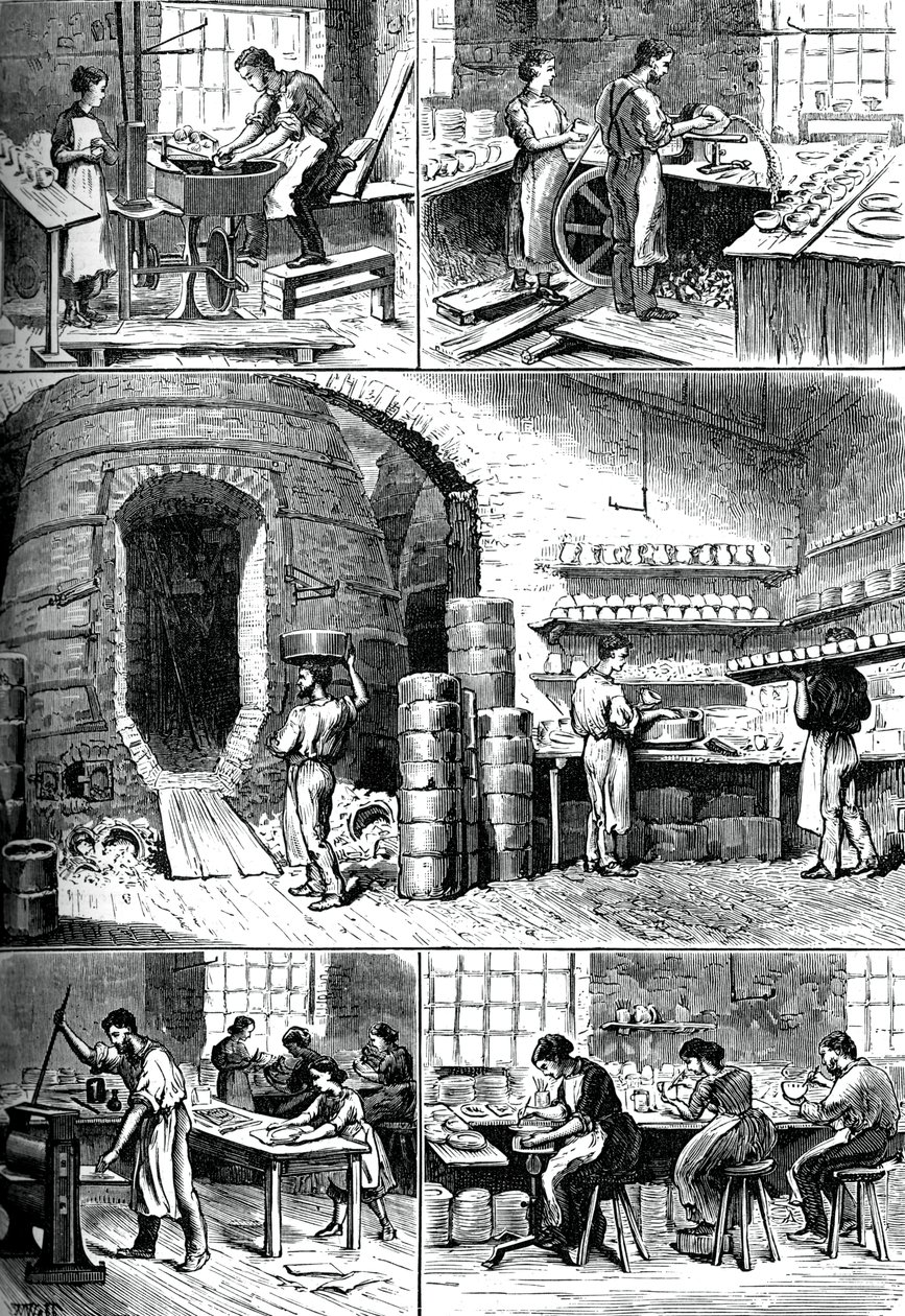 Különféle fazekas eljárások, c1880 alkotó: Unbekannt