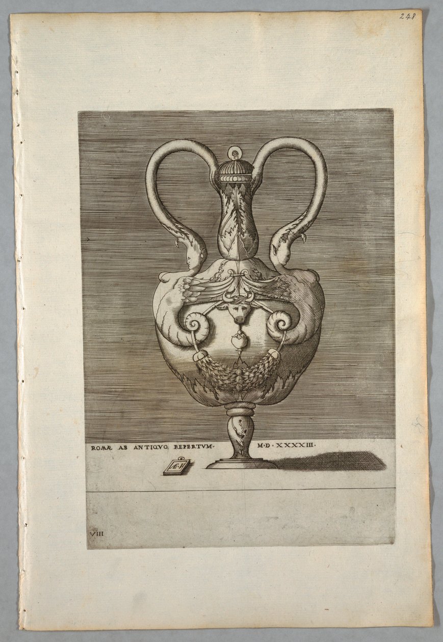 Váza (sorozat 8. tábla), 1543 alkotó: Unbekannt